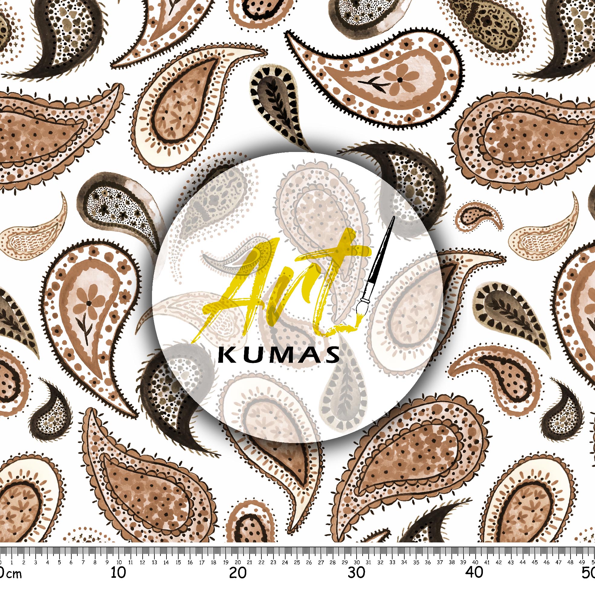 Seamles,Endless,Hand,Painted,Watercolor,Abstract,Paisley,Pattern,Isolated,Background