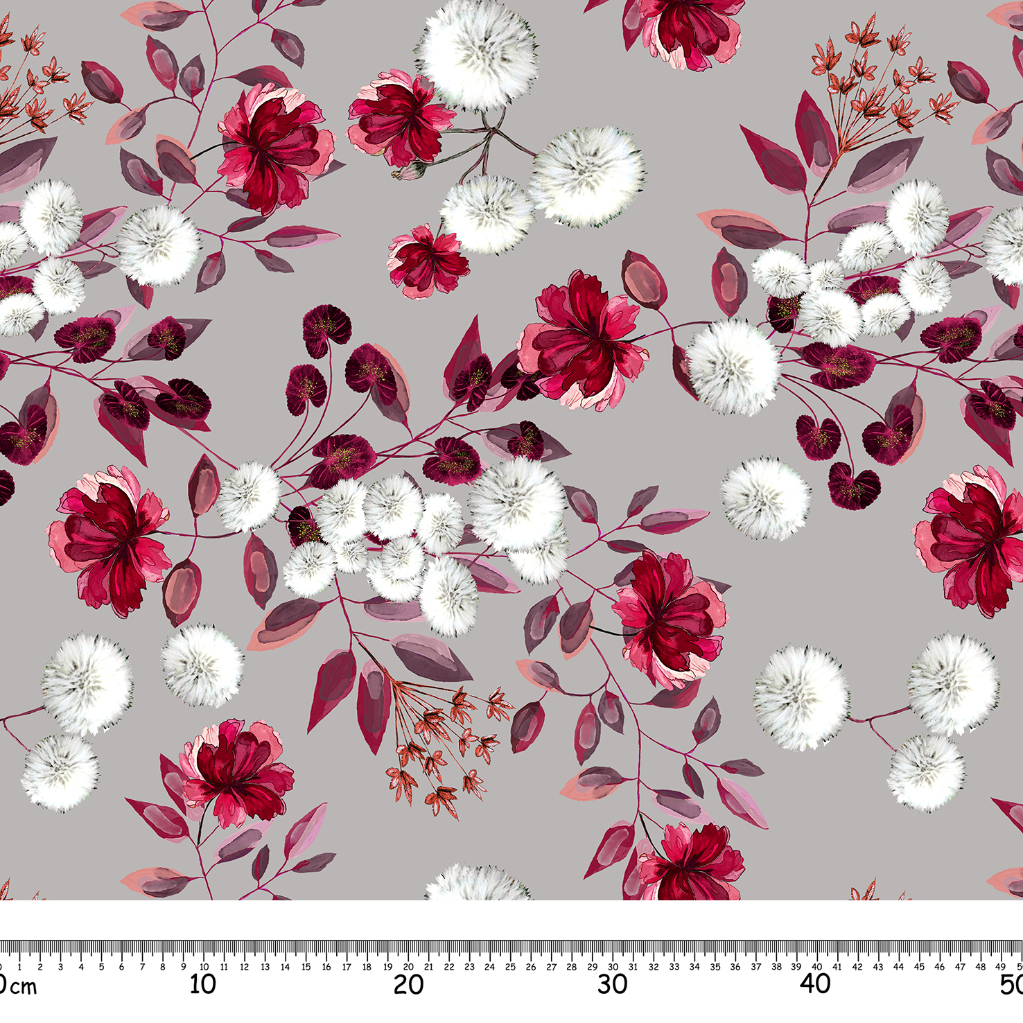 Seamless,Pattern,With,Flowers,And,Leaves.,Floral,Pattern,For,Wallpaper,