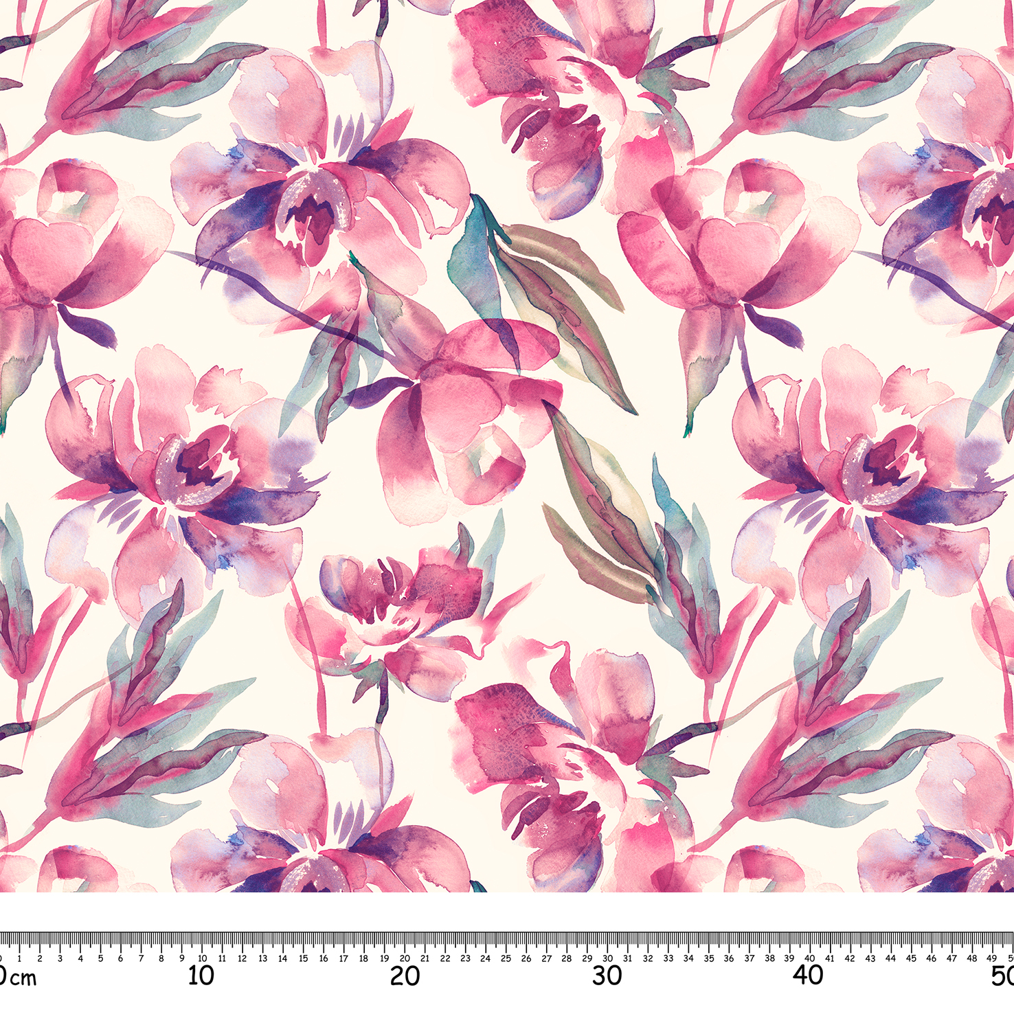 Peonies,Seamless,Pattern.,Watercolor,Background.