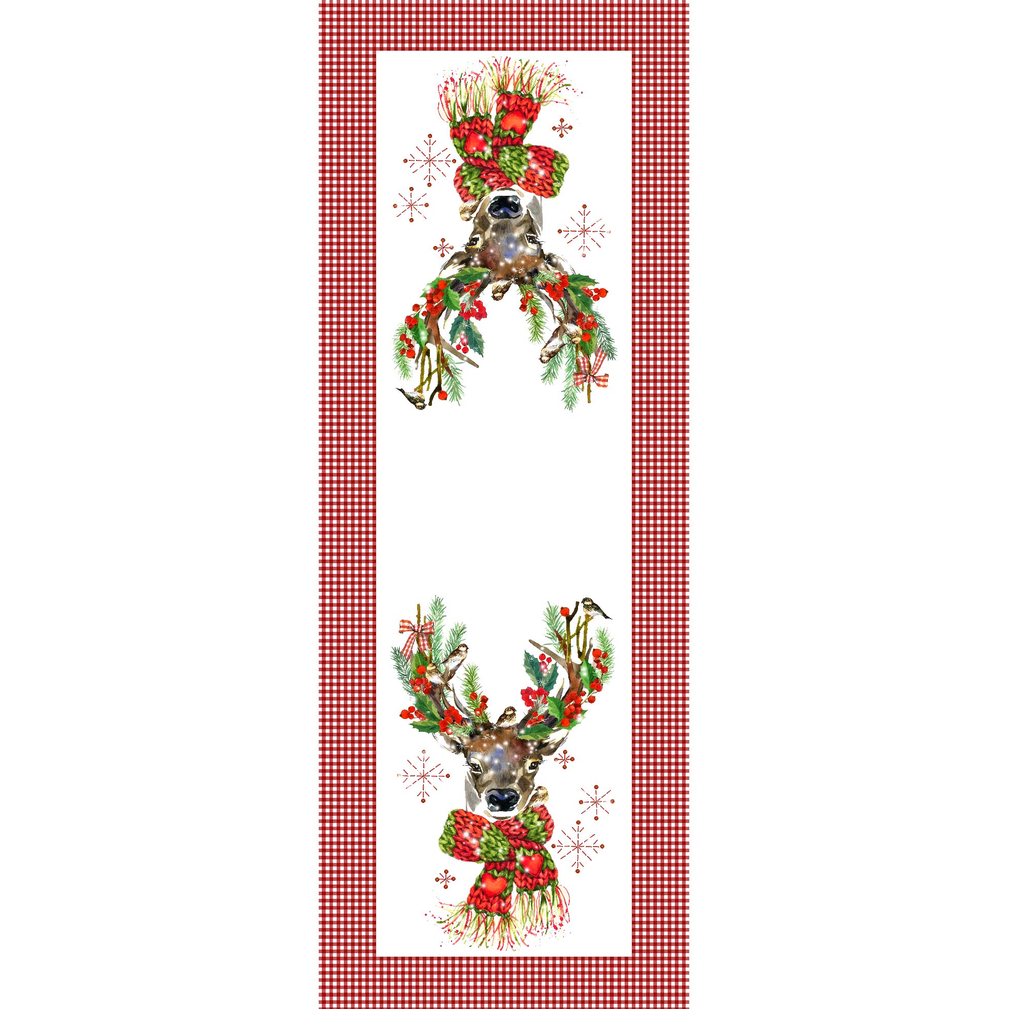 Watercolor,Christmas,Seamless,Pattern,With,Decor,And,Lantern.,New,Year