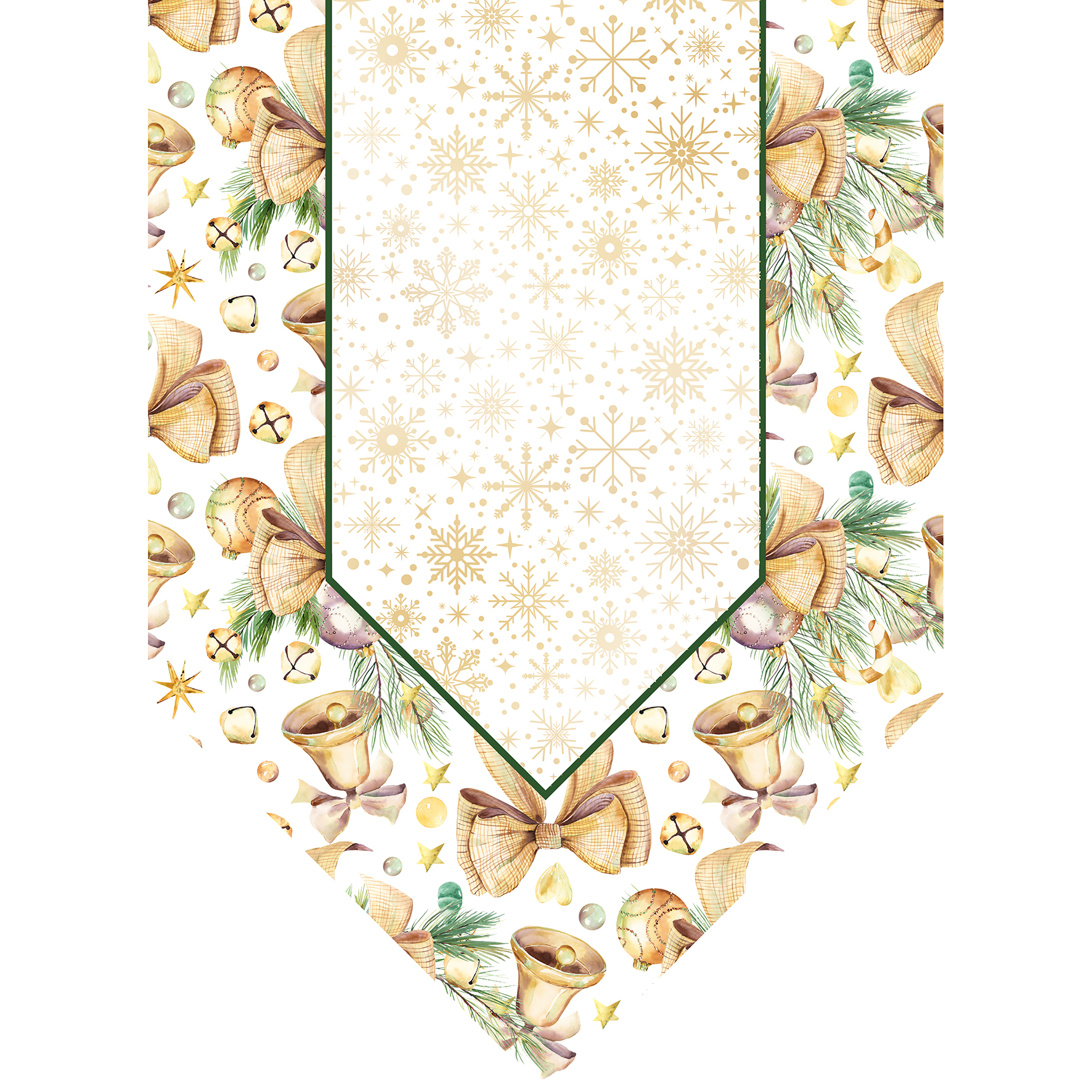 Christmas seamless pattern with golden snowflakes and stars. Sno