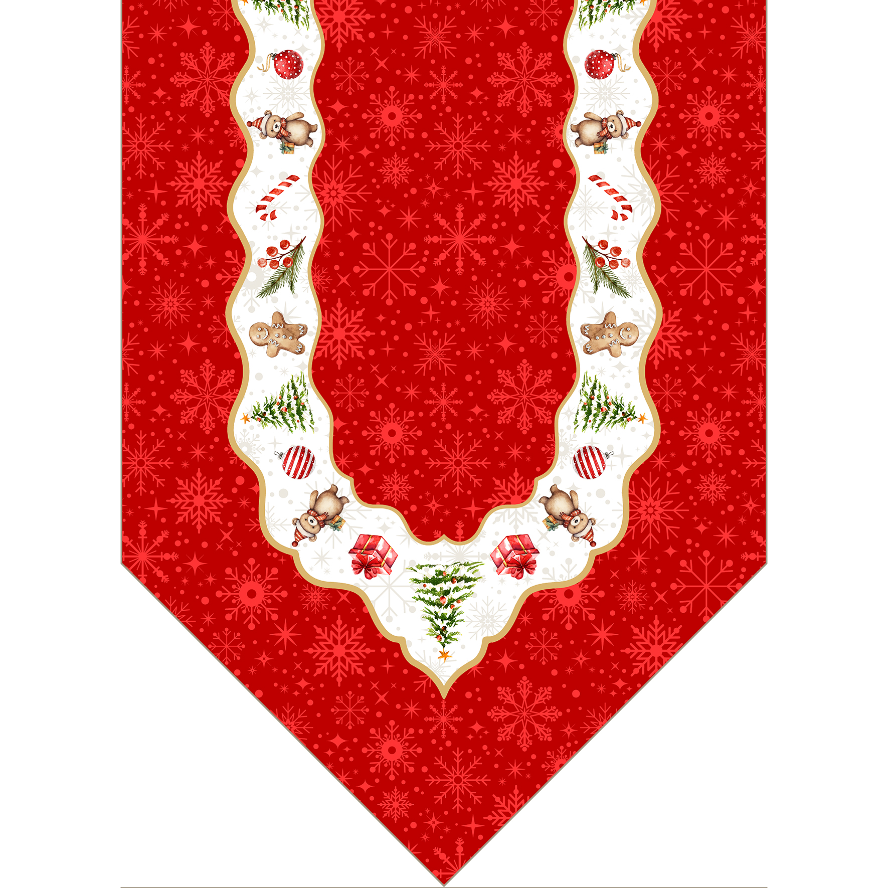 Watercolor,Christmas,Composition.,Christmas,Decorations,Of,Candles,,Cones,,Gingerbread,And